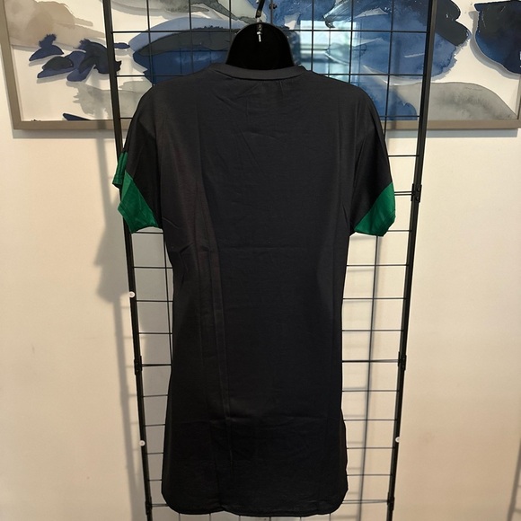 Green Casual Graphic Print Design Mini Shirt Dress - Picture 6 of 6